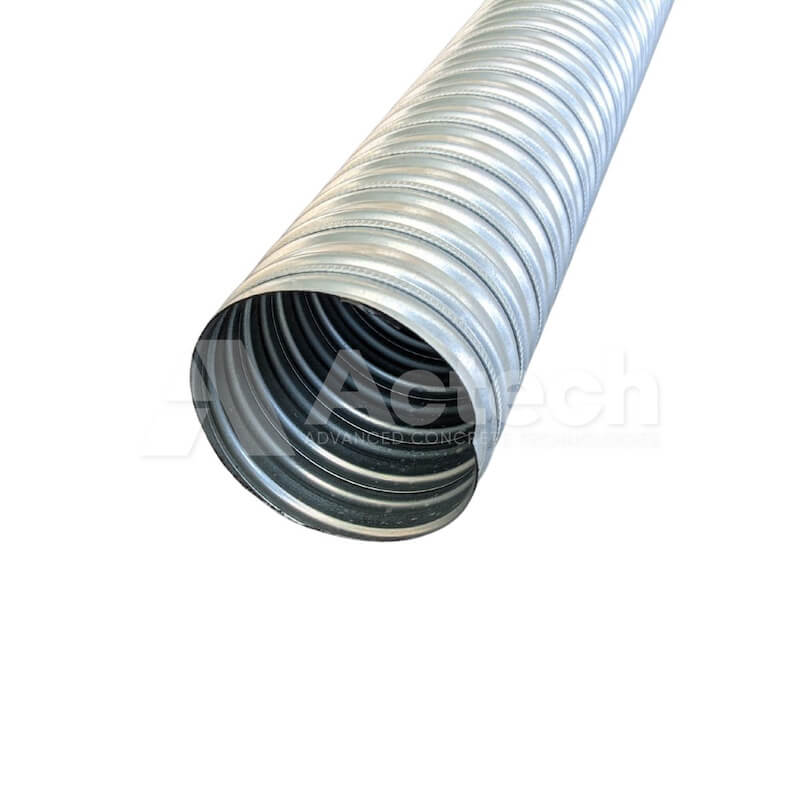 Metal Spiral Grout Tube 90mm x 5.8m 2 Metal Spiral Grout Tube 90mm x 5.8m