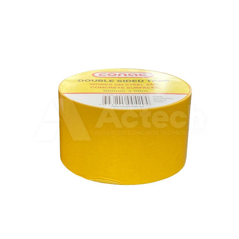 CONAC Double Sided Tape 100mm in Rolls of 50 LM