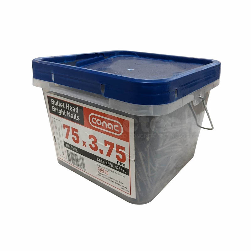 ALTAS Formwork Bullet Head Bright Nails 3.75mmx75mm,15Kg 1 ALTAS Formwork Bullet Head Bright Nails 3.75mmx75mm,15Kg
