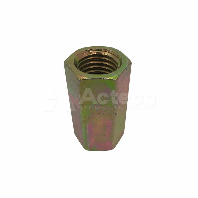 Coupler M20 x 50mm Zinc Hex