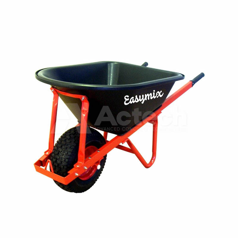 Master Finish Heavy Duty Wheelbarrow Poly Tray Wide Wheel