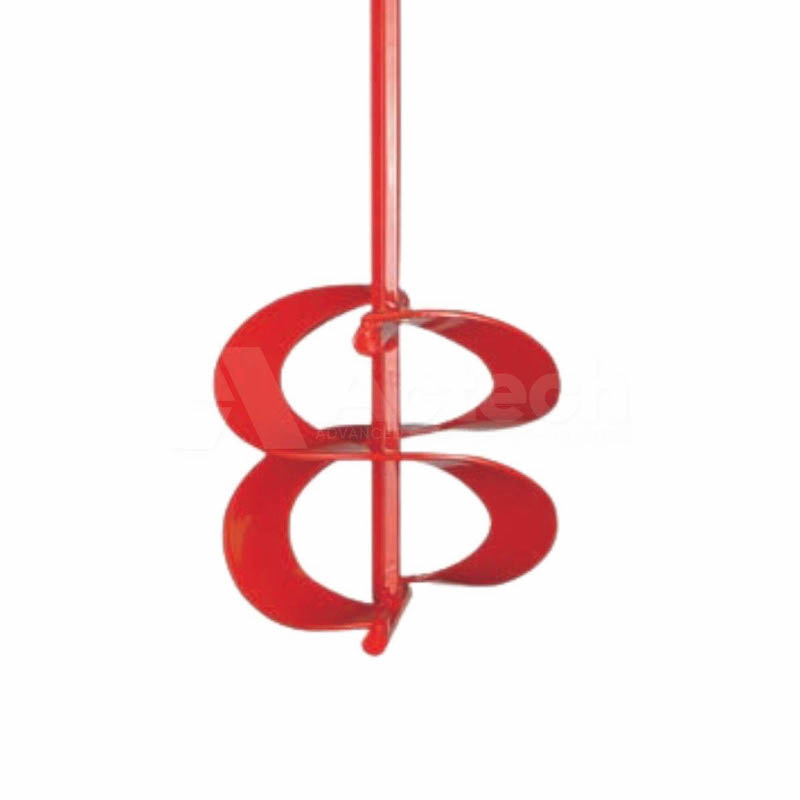 Spiral Mixer 130x600mm - 10mm Shaft - RED