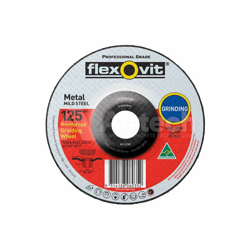 Flexovit 5" 125 x 6.8 x 22 GP Depressed Metal Grinding Disc