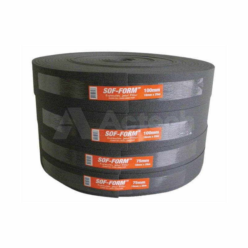 Expansion Joint Foam 10mm Thick 125mm High - 25m Roll